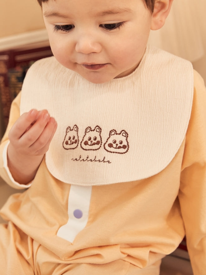 Sunny Embroidery Bib