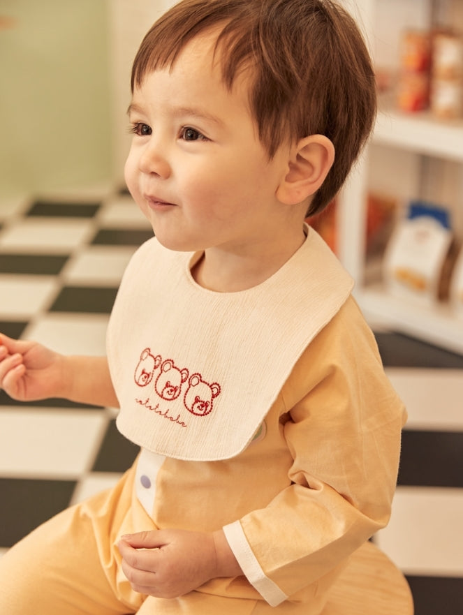 Sunny Embroidery Bib