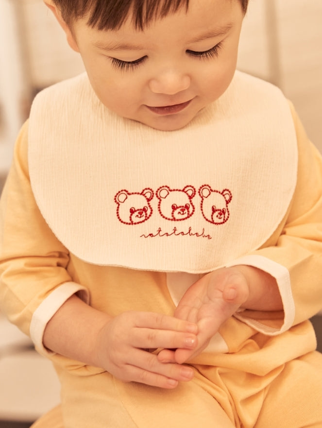 Sunny Embroidery Bib