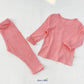 (4-7Y) Cotton Mesh 2pc Lounge Set