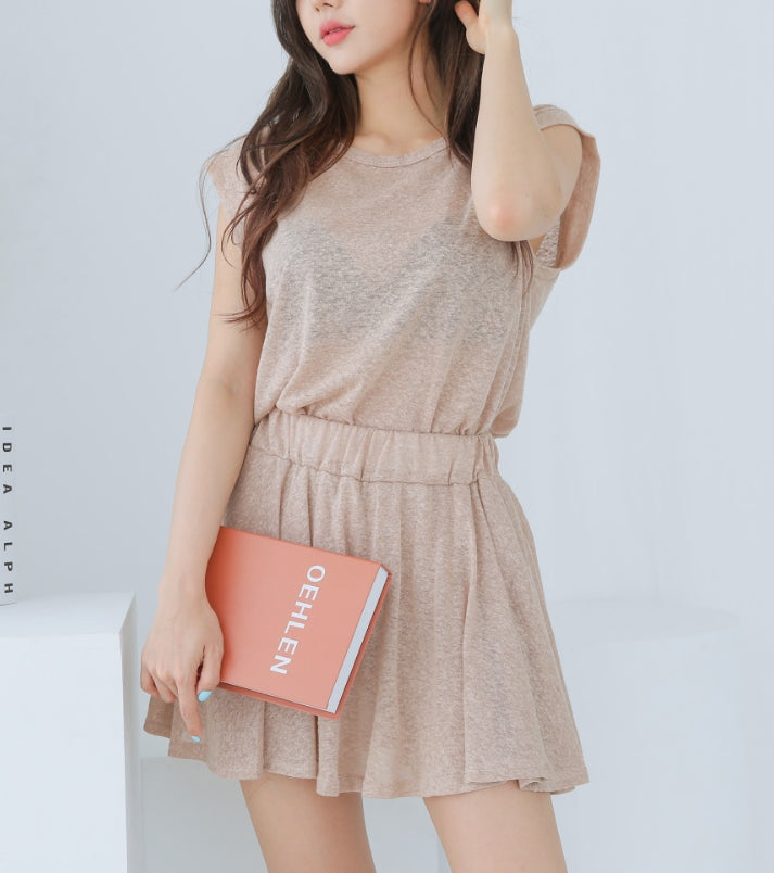 Linen Skort Set