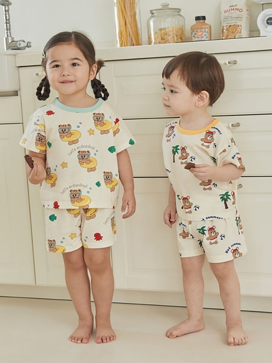 (5Y) Contrast Binding Loungewear