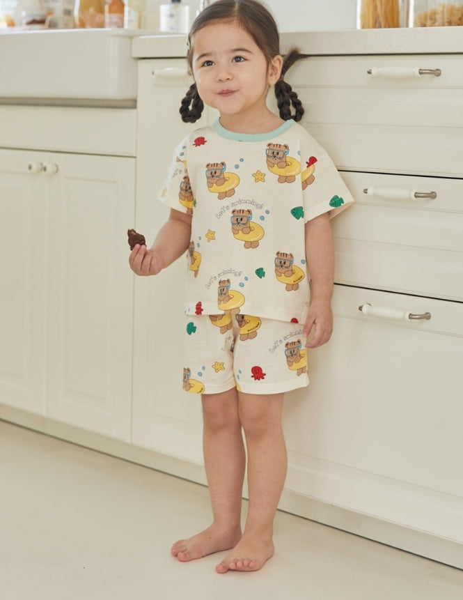 (5Y) Contrast Binding Loungewear