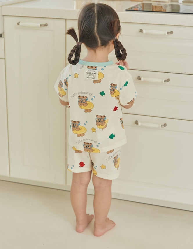 (5Y) Contrast Binding Loungewear