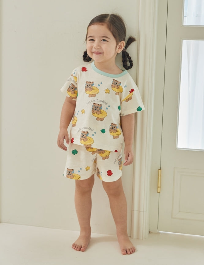 (5Y) Contrast Binding Loungewear