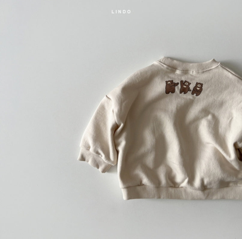 (1-2Y) Cute Three Bear Sweatshirts