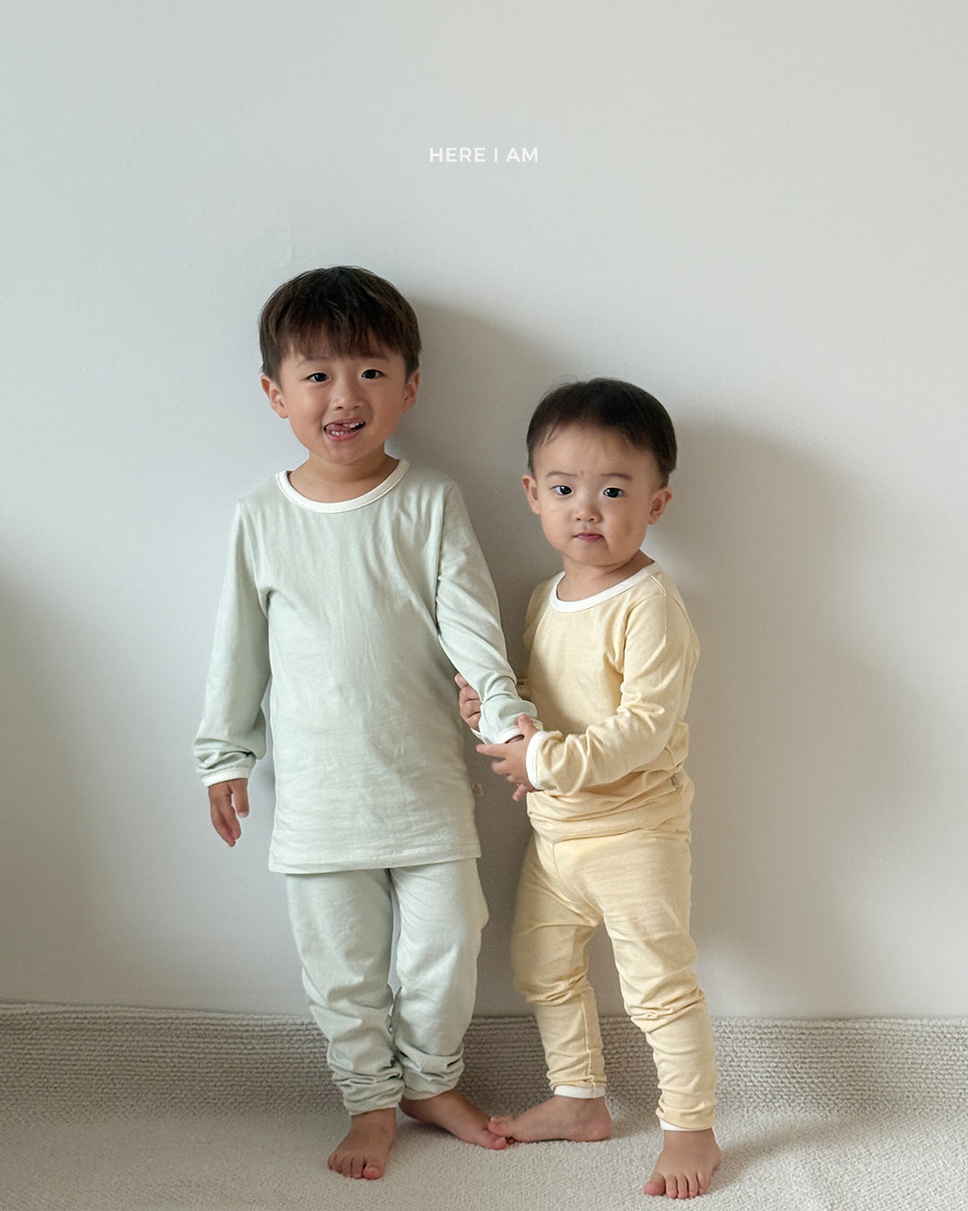 Plain Top and Bottom Pajama Set