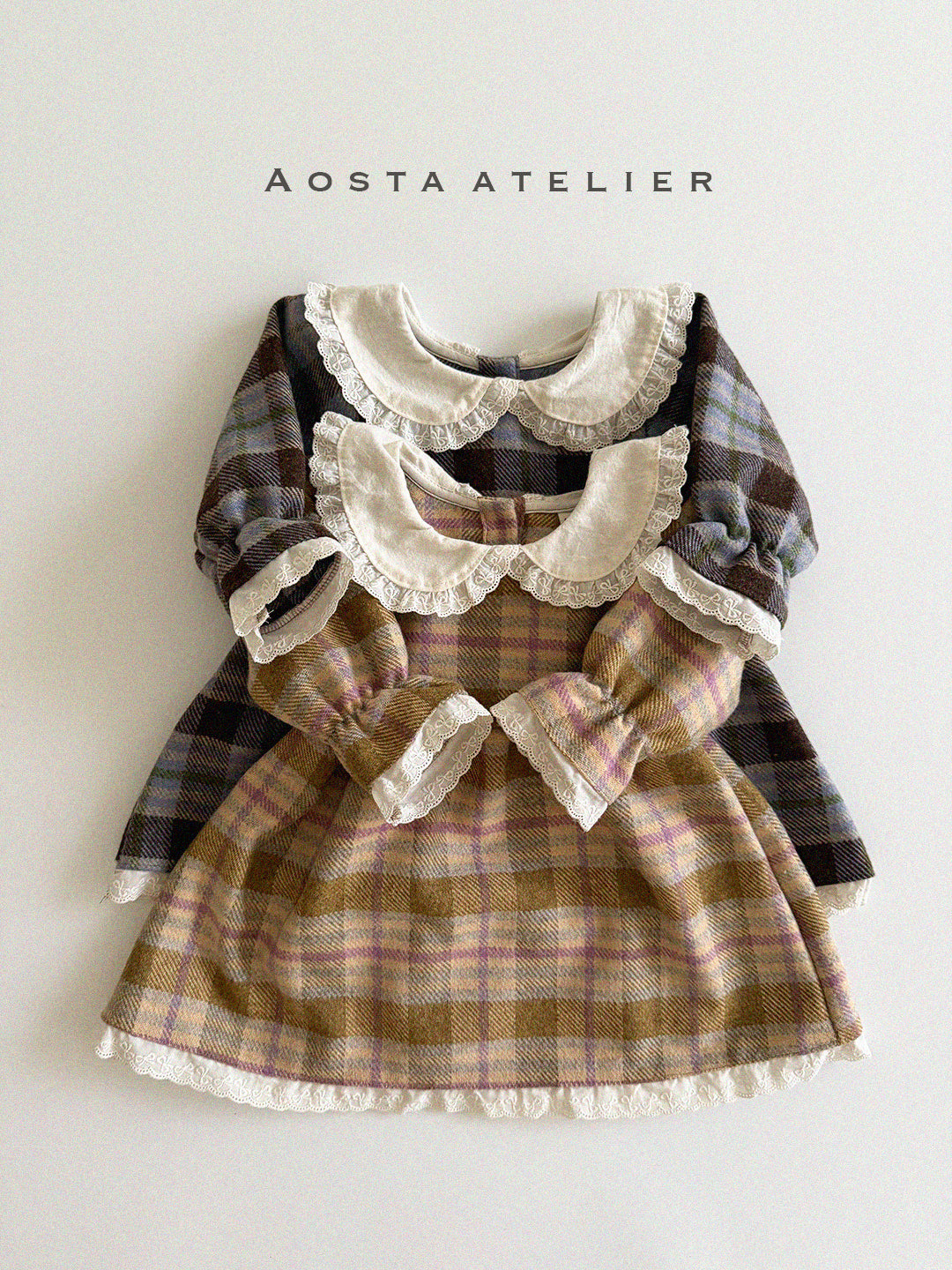 [Preorder] Wool Check Dress