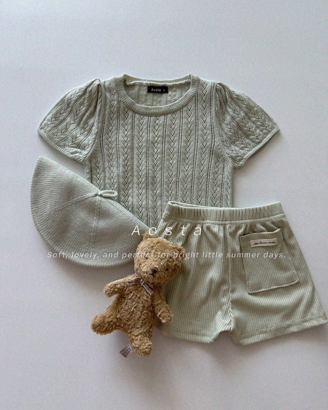 [Preorder] Knit Eyelet Tee
