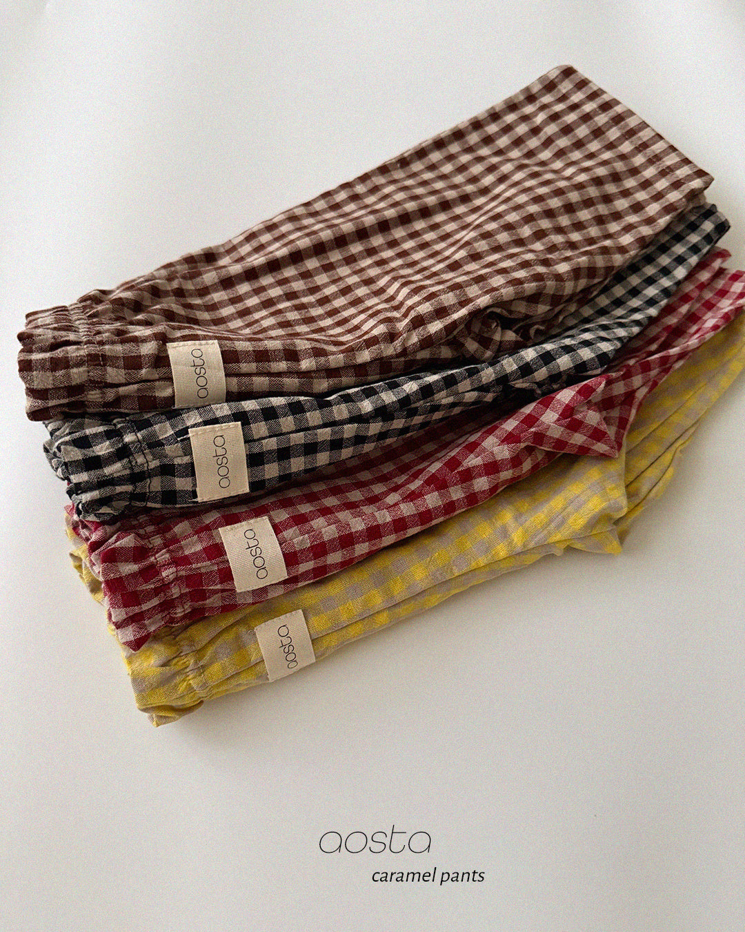 [Preorder] Caramel Check Pants