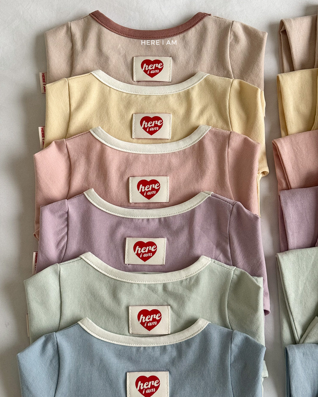 Plain Top and Bottom Pajama Set
