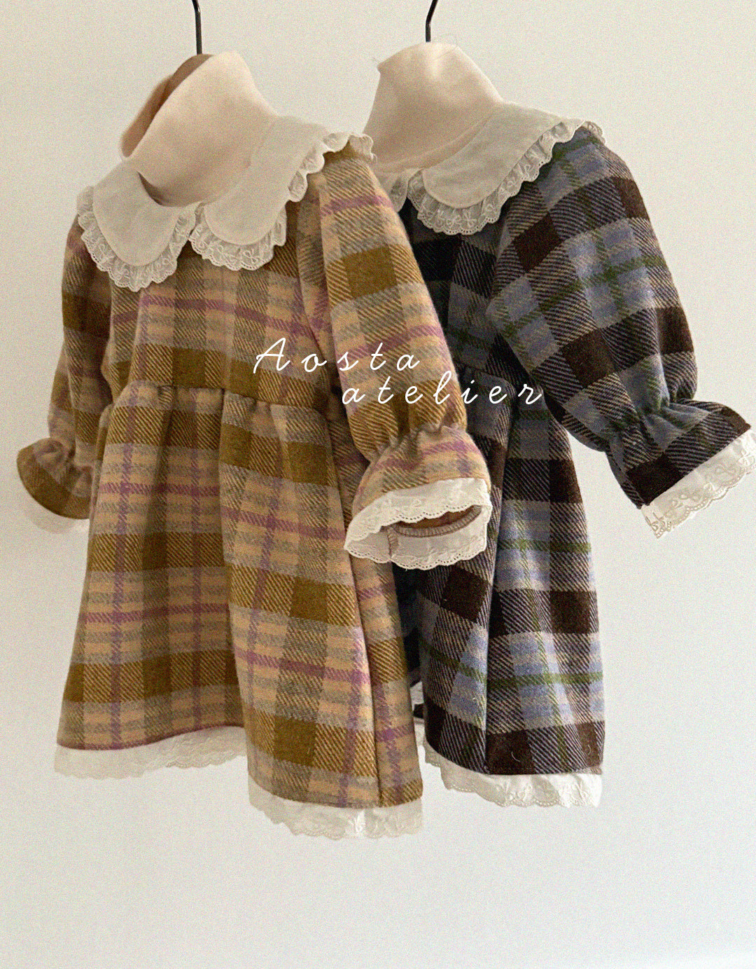 [Preorder] Wool Check Dress