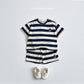 [Preorder] Bear Embroidered Stripe Set