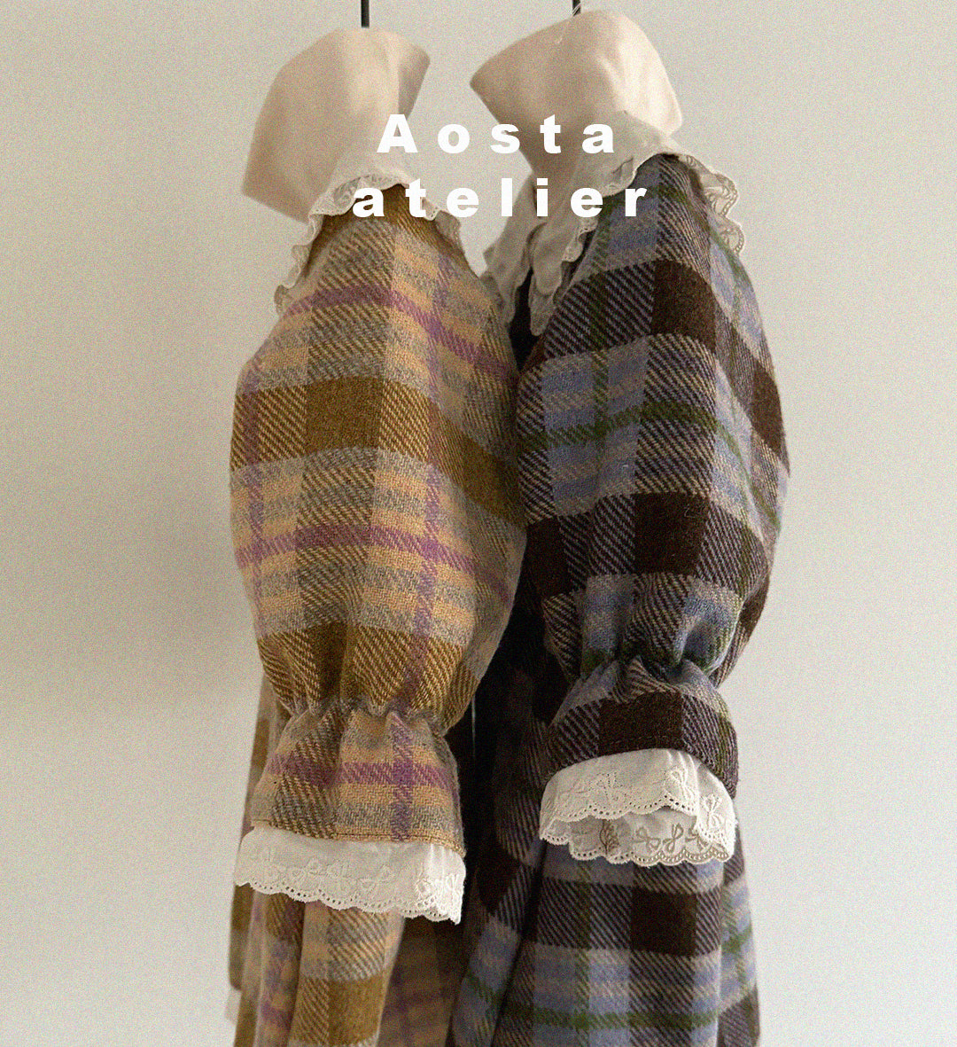 [Preorder] Wool Check Dress