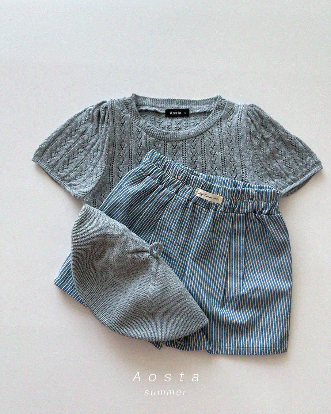[Preorder] Knit Eyelet Tee