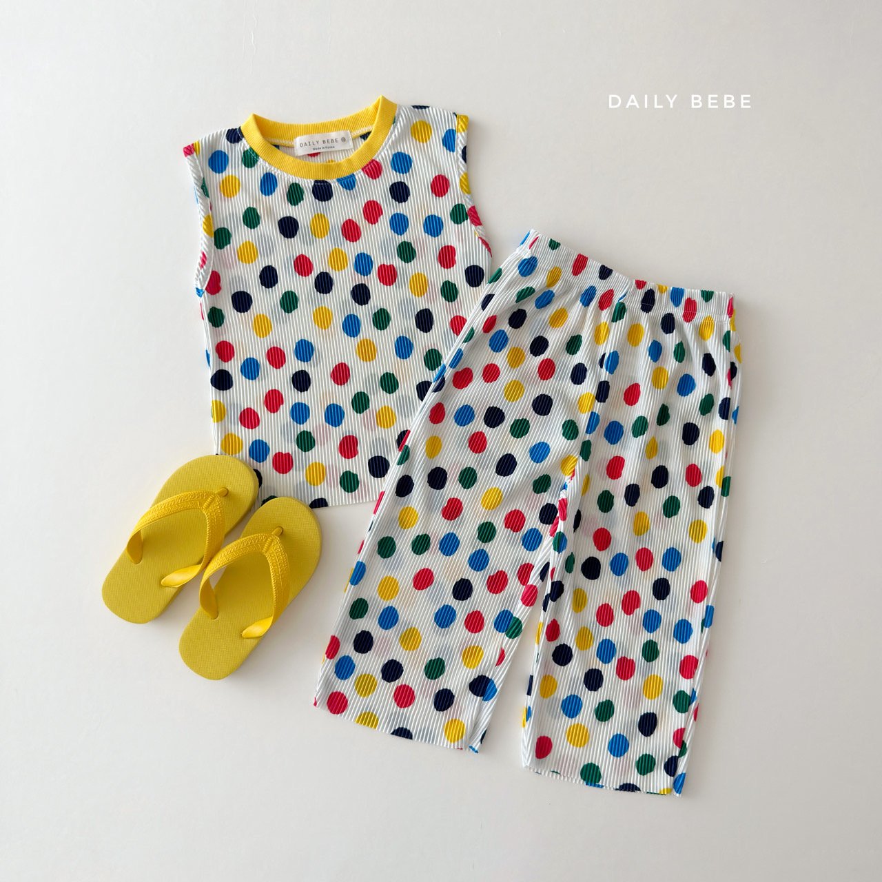 [Preorder] Contrast Pleated Set
