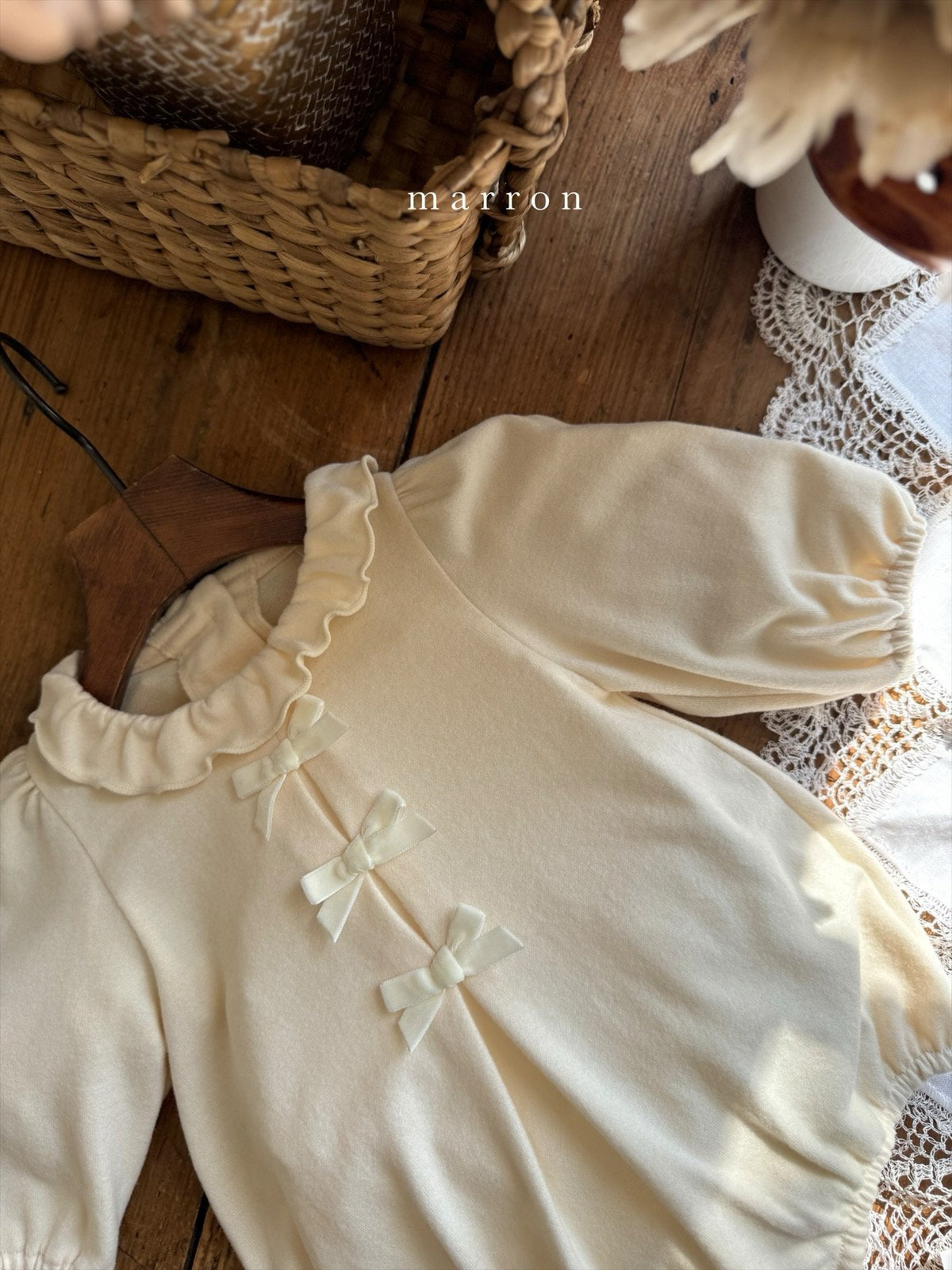 [Preorder] Ribbon Frill Bodysuit / Tee