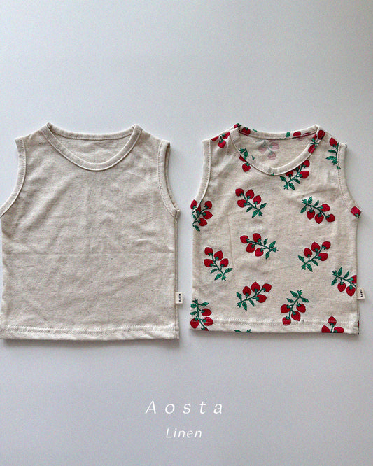 [Preorder] Linen Sleeveless Tee