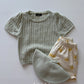[Preorder] Knit Eyelet Tee