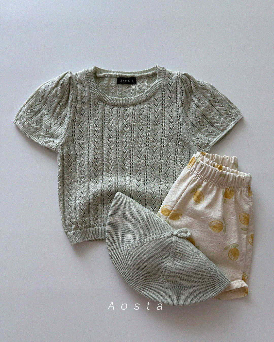 [Preorder] Knit Eyelet Tee