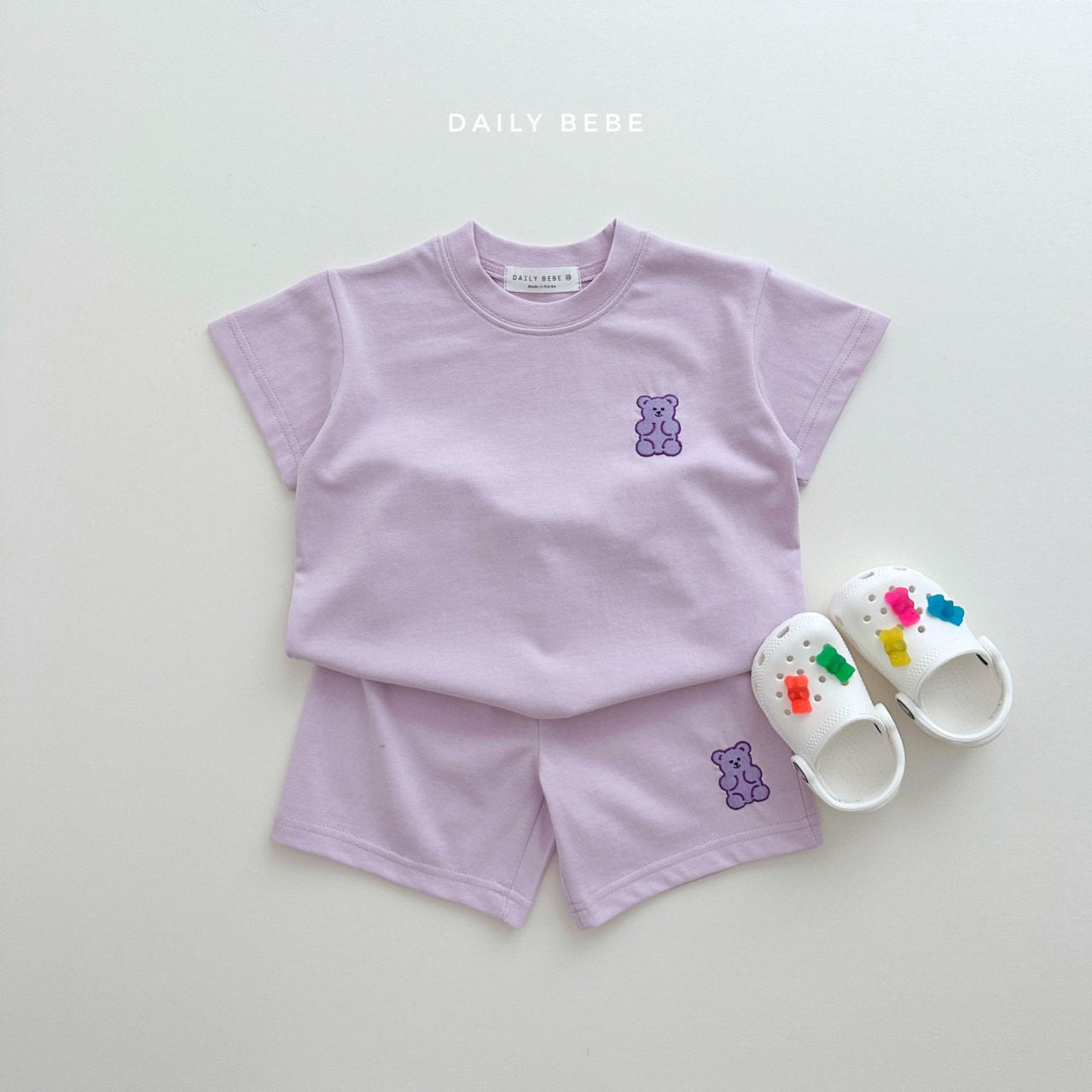 (5-6Y) Jelly Bear 2pc Set