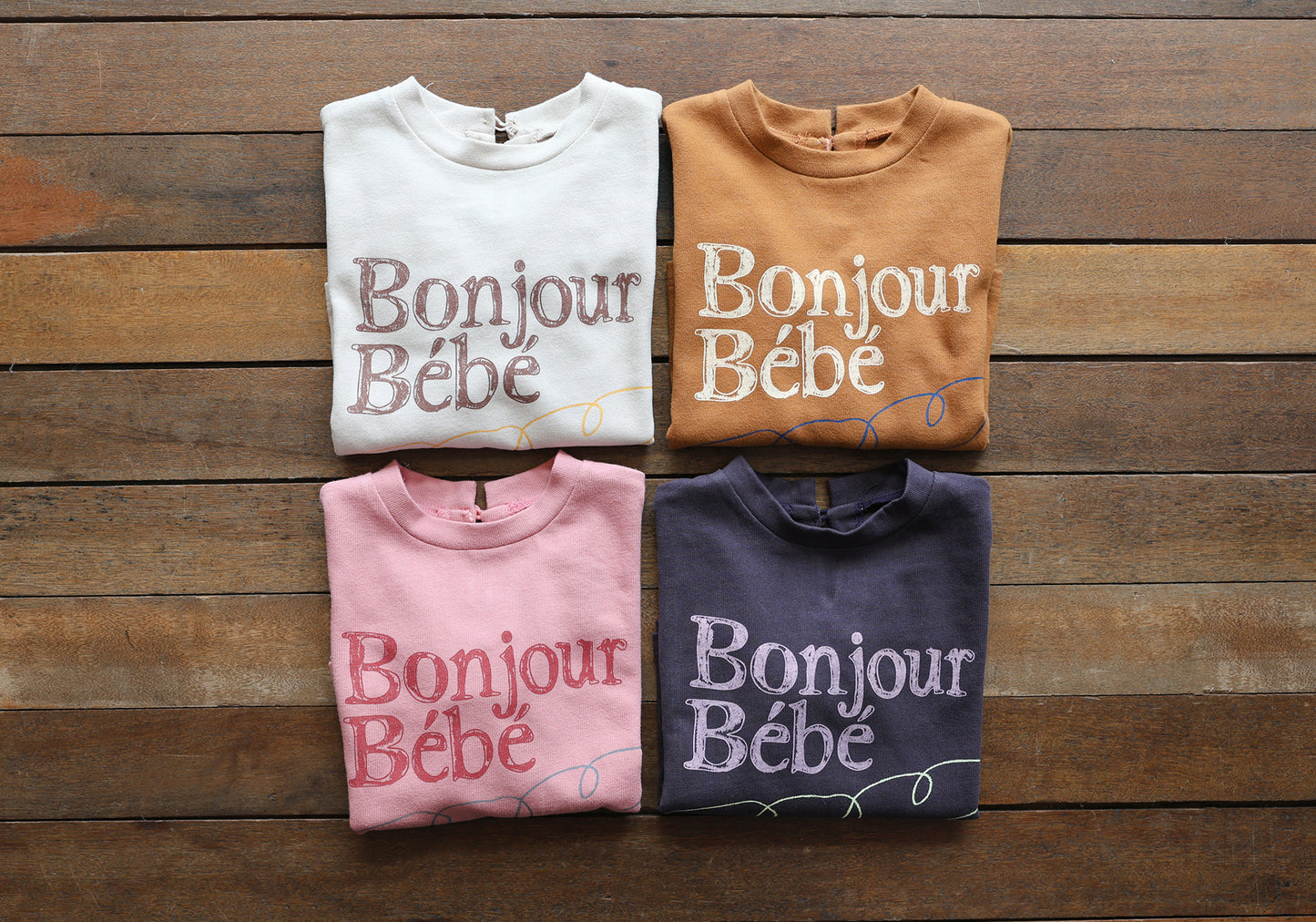 [Preorder] Bonjour T-shirts (4 colors)