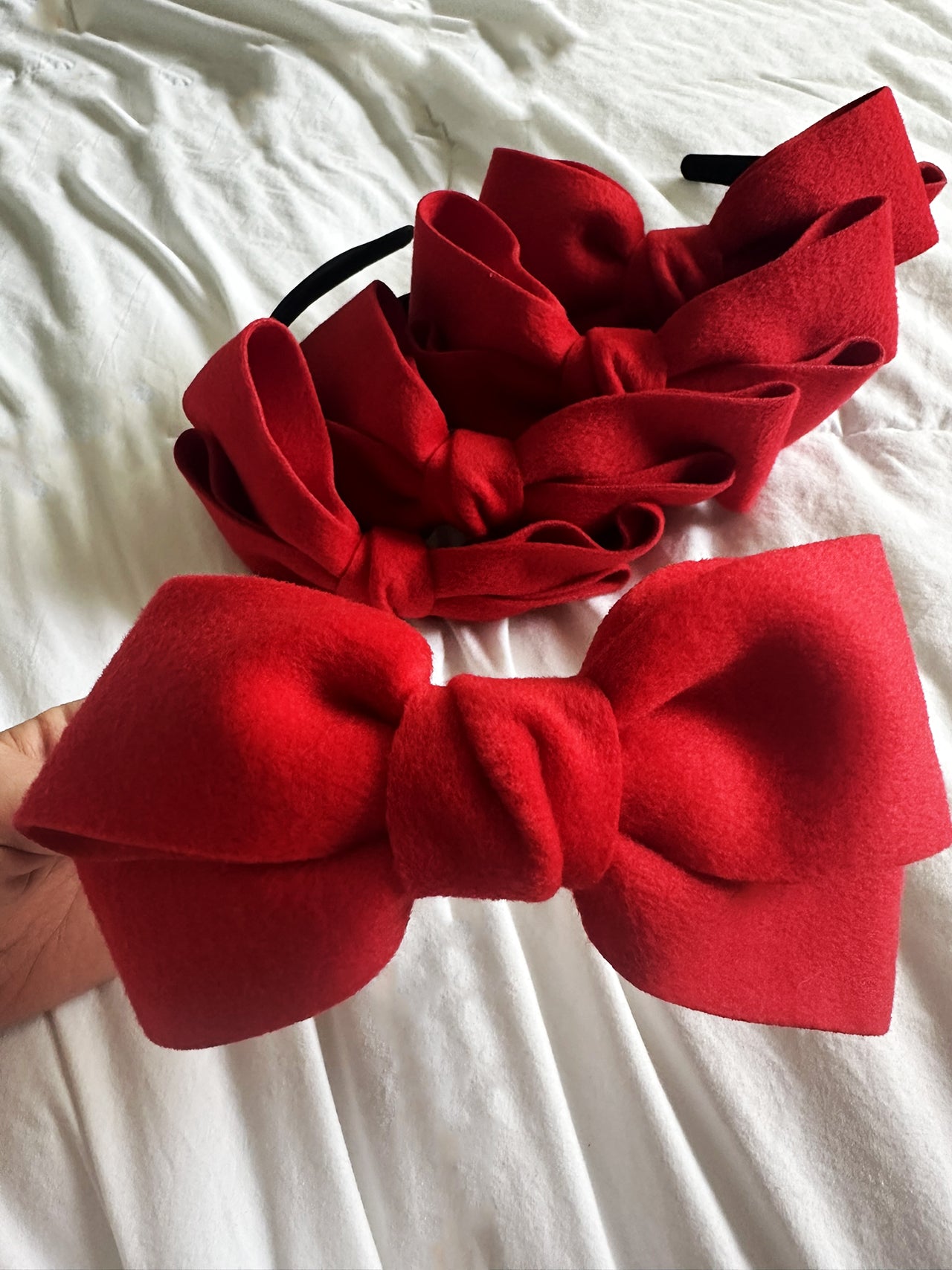 Red Bow Headband