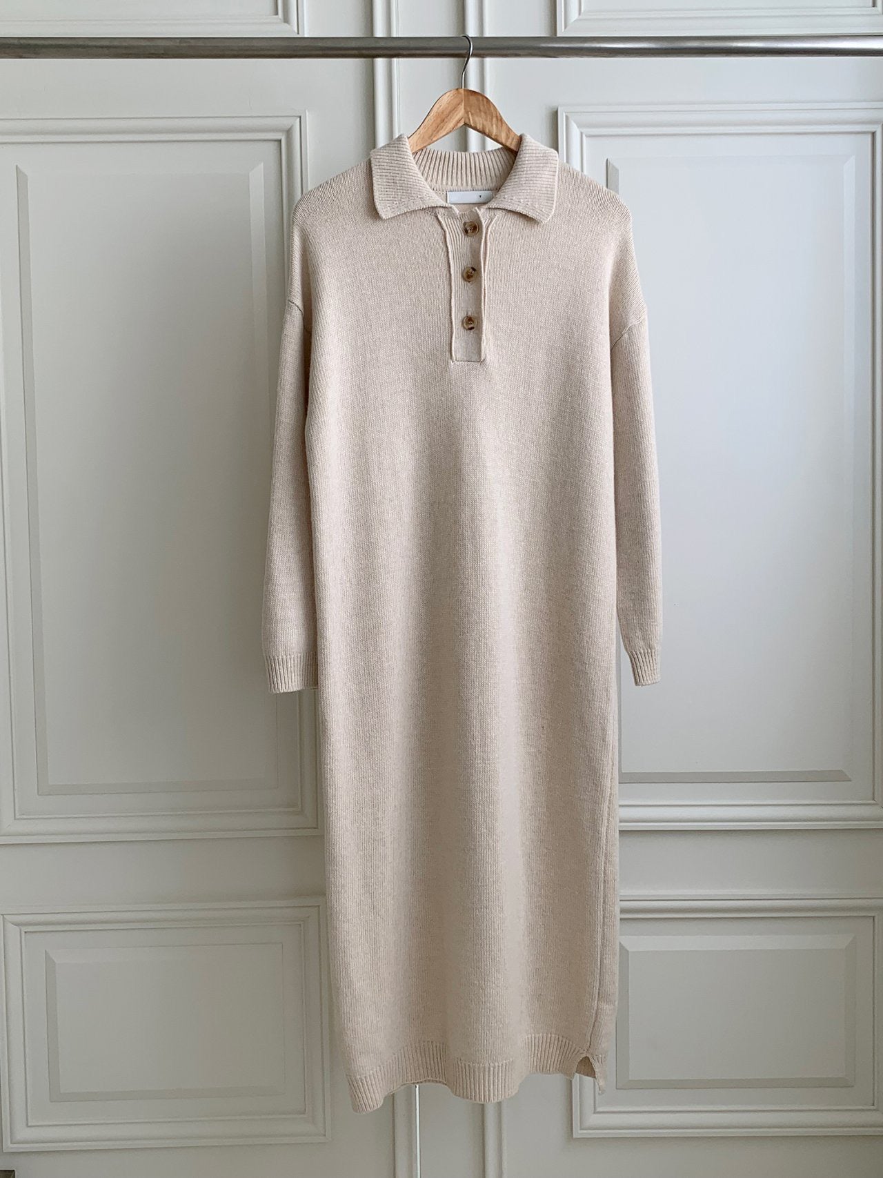 Collar Wool Dress