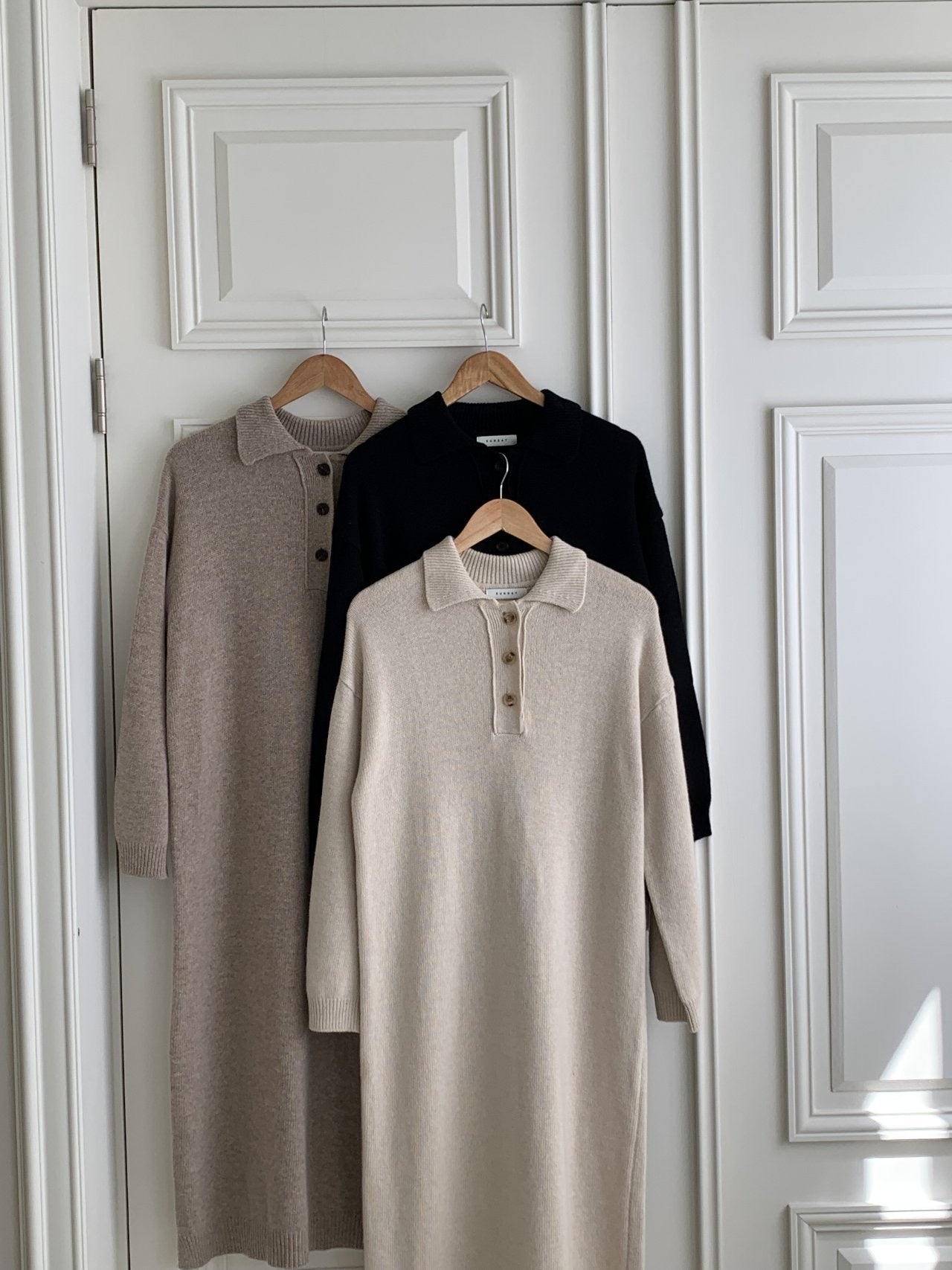 Collar Wool Dress