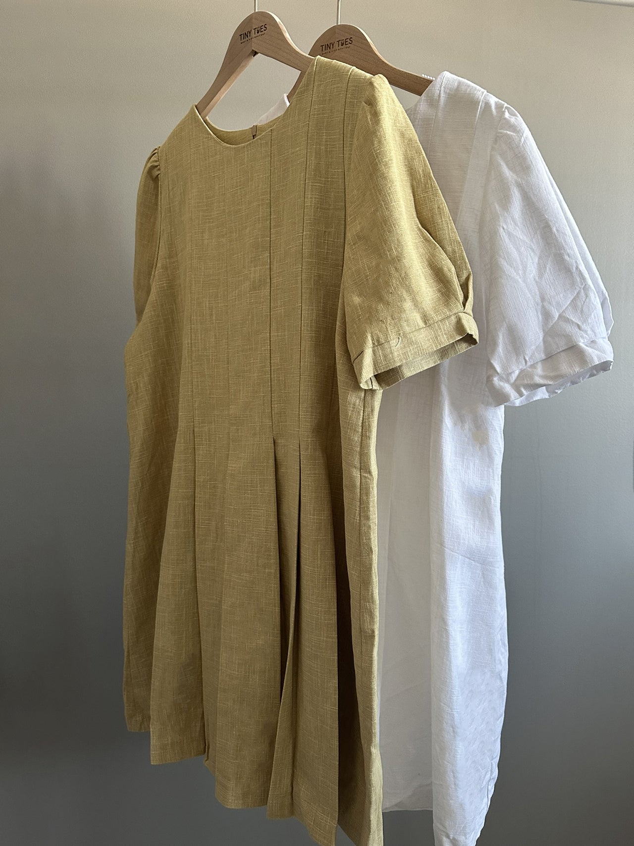 Linen Pleated Dress