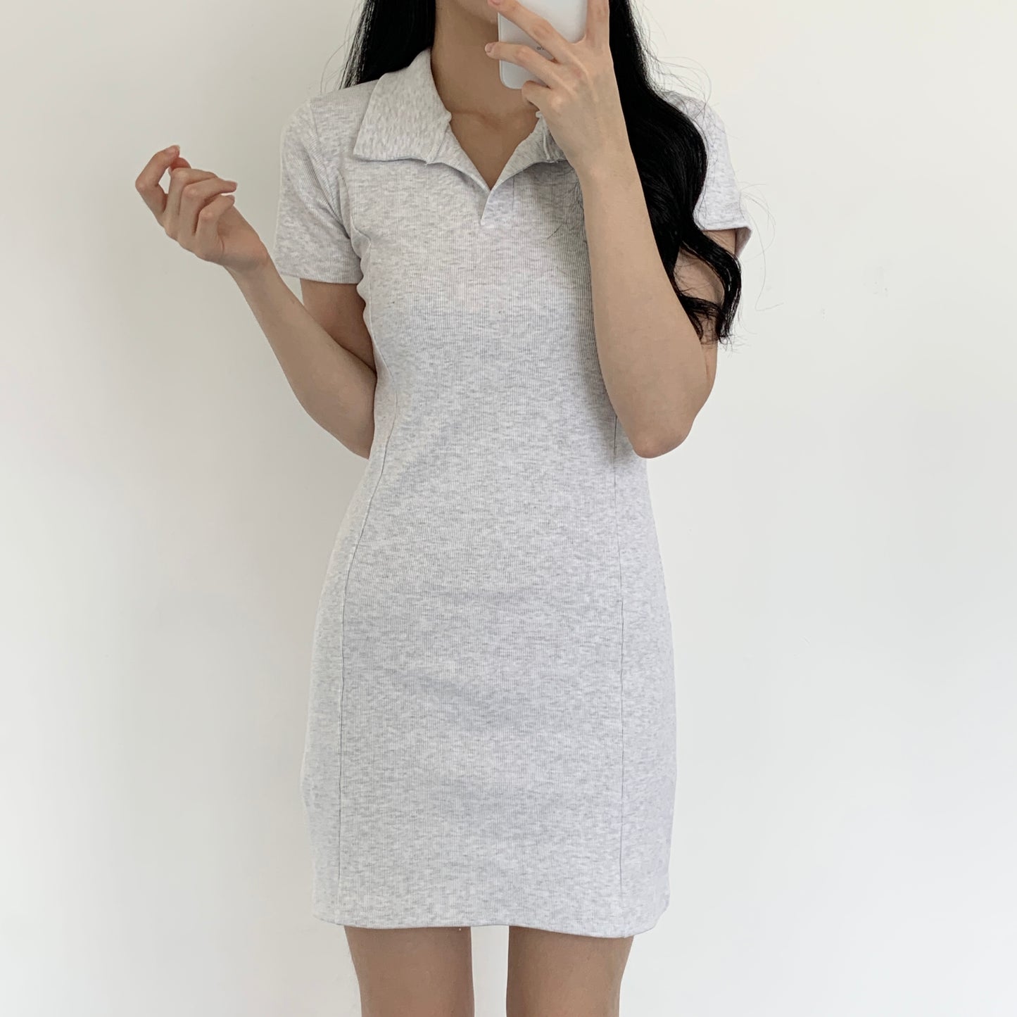 Collar Mini Dress