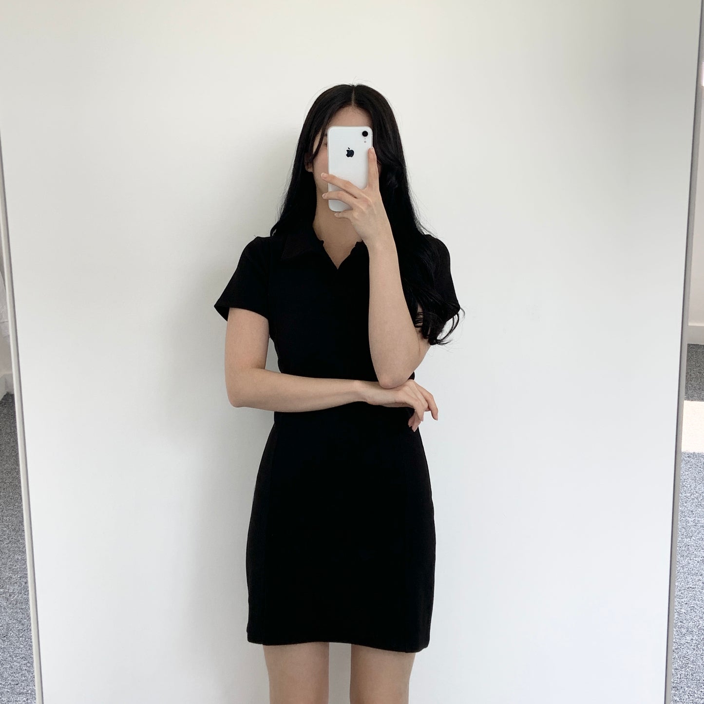 Collar Mini Dress