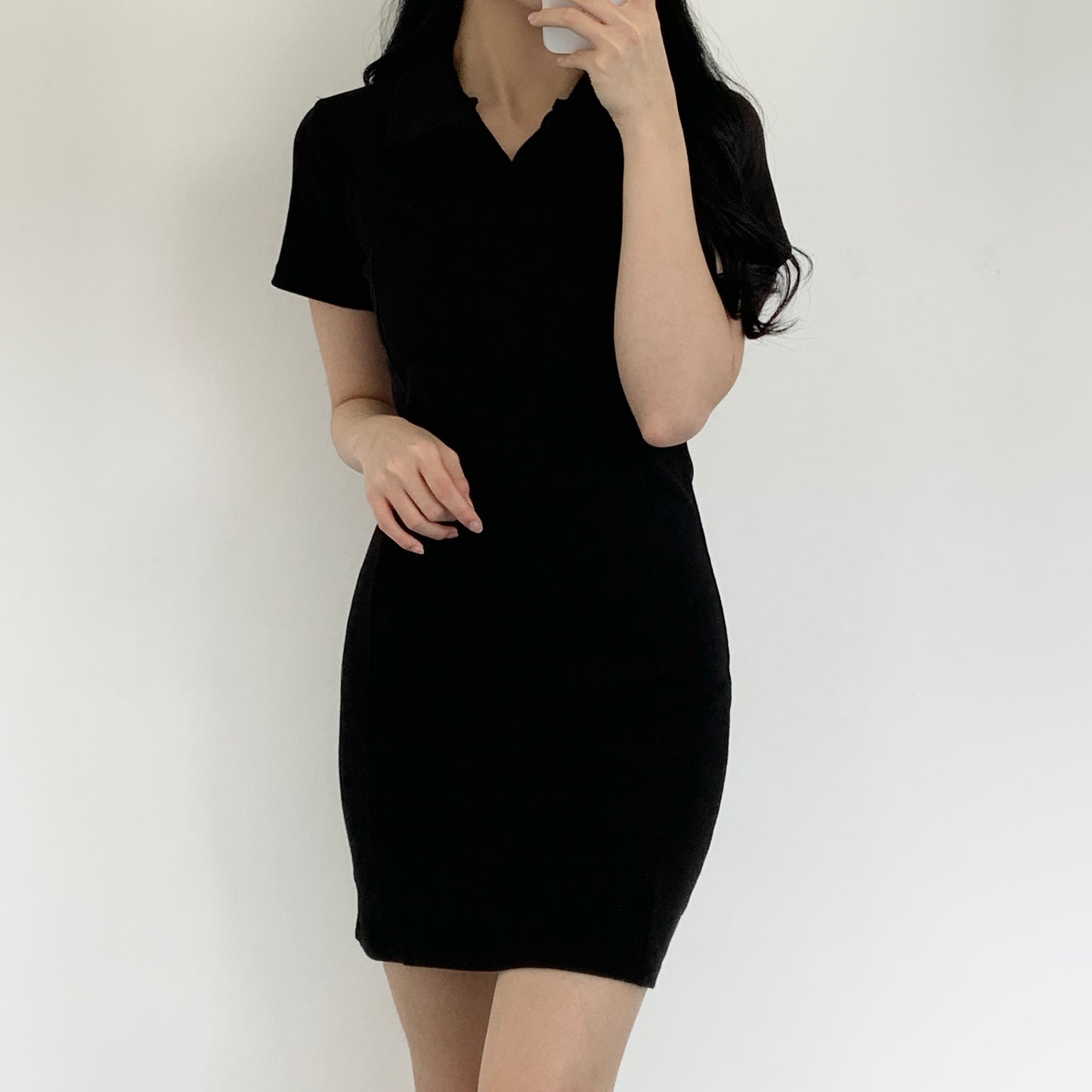 Collar Mini Dress