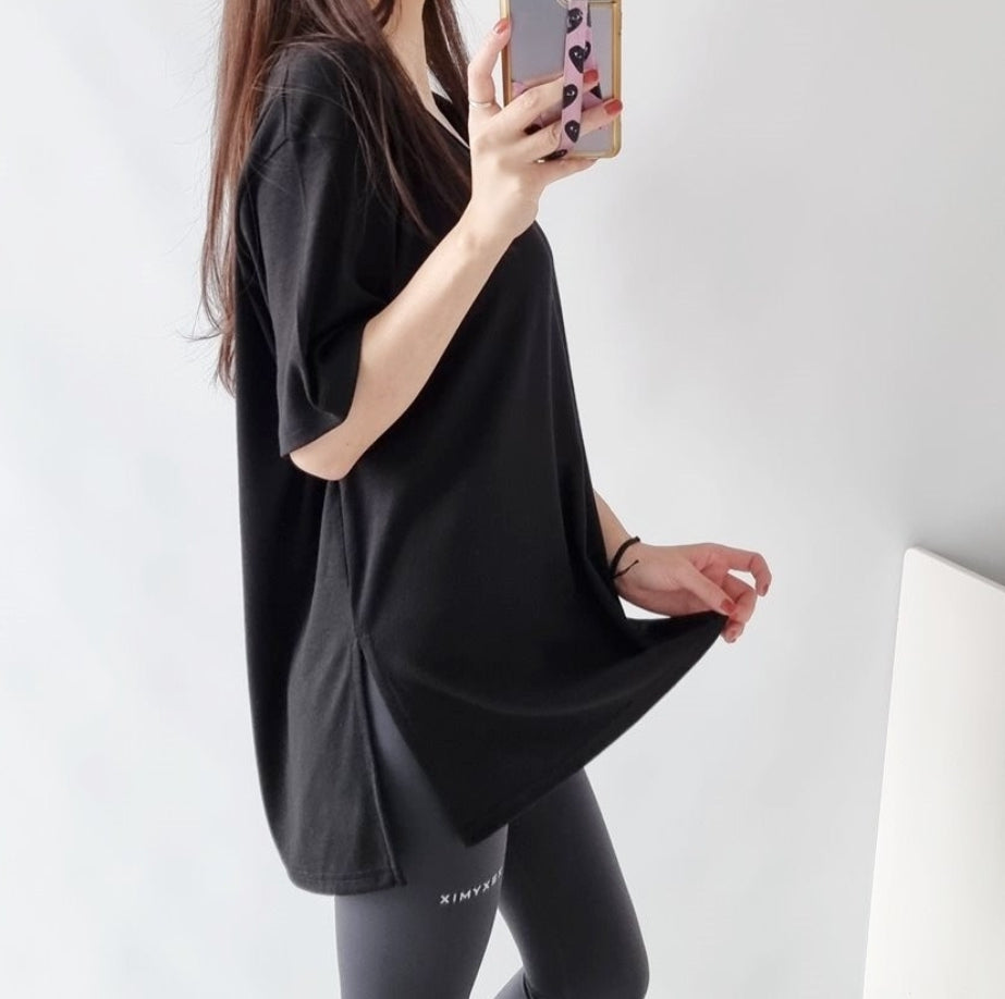 Basic U-Neck Boxy Tee