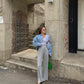 Rayon High Waist Wide Pants