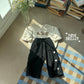 [Preorder] Heart Embroidered Panel Pants