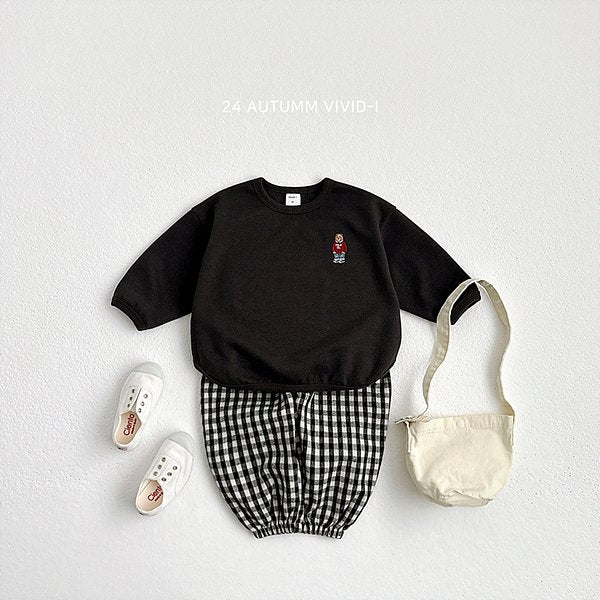 Bear Bear Embroidery Sweatshirt Tee