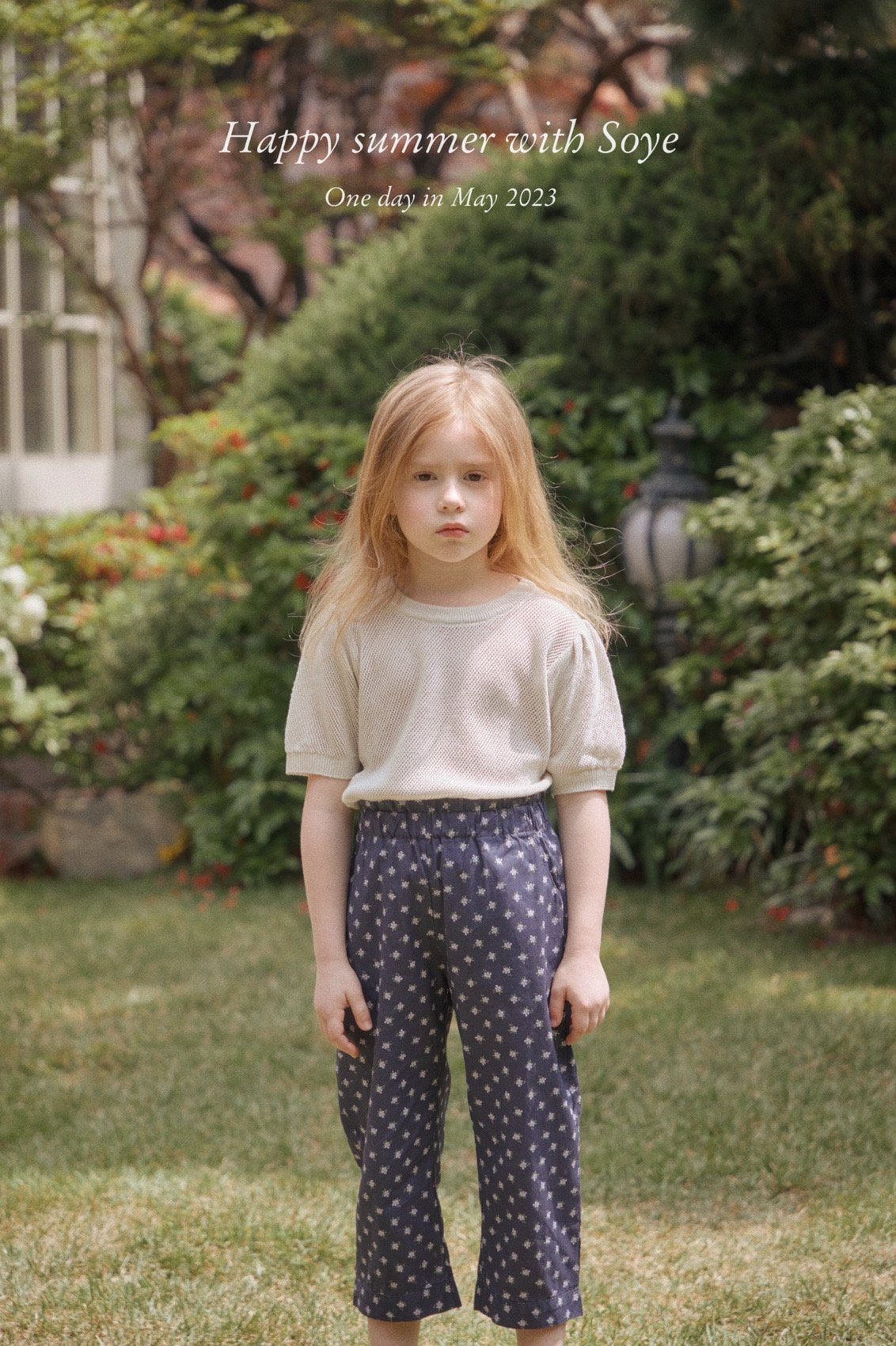 (3-4Y) Easy Floral Pants