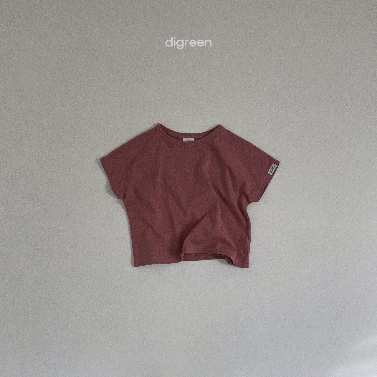 (1-2, 6-7Y) Short Sleeve Natural Tee