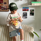 (3-4Y) Embroidery Daisy Shorts