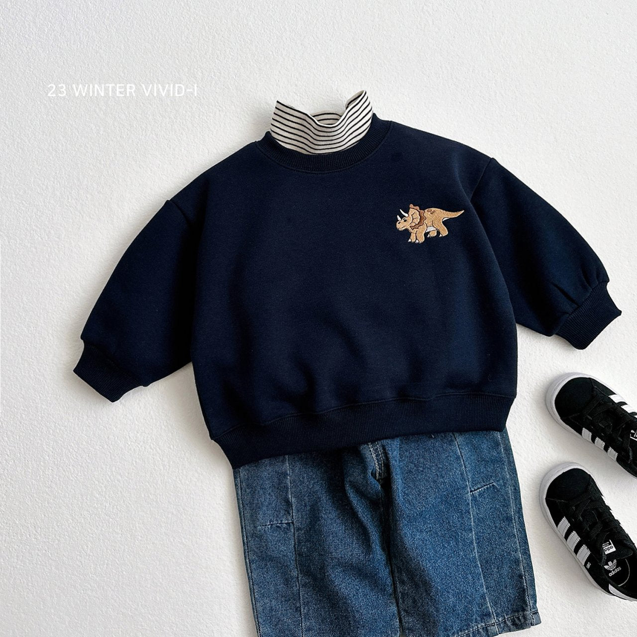 (2-5Y) Winter Dino Sweatshirts