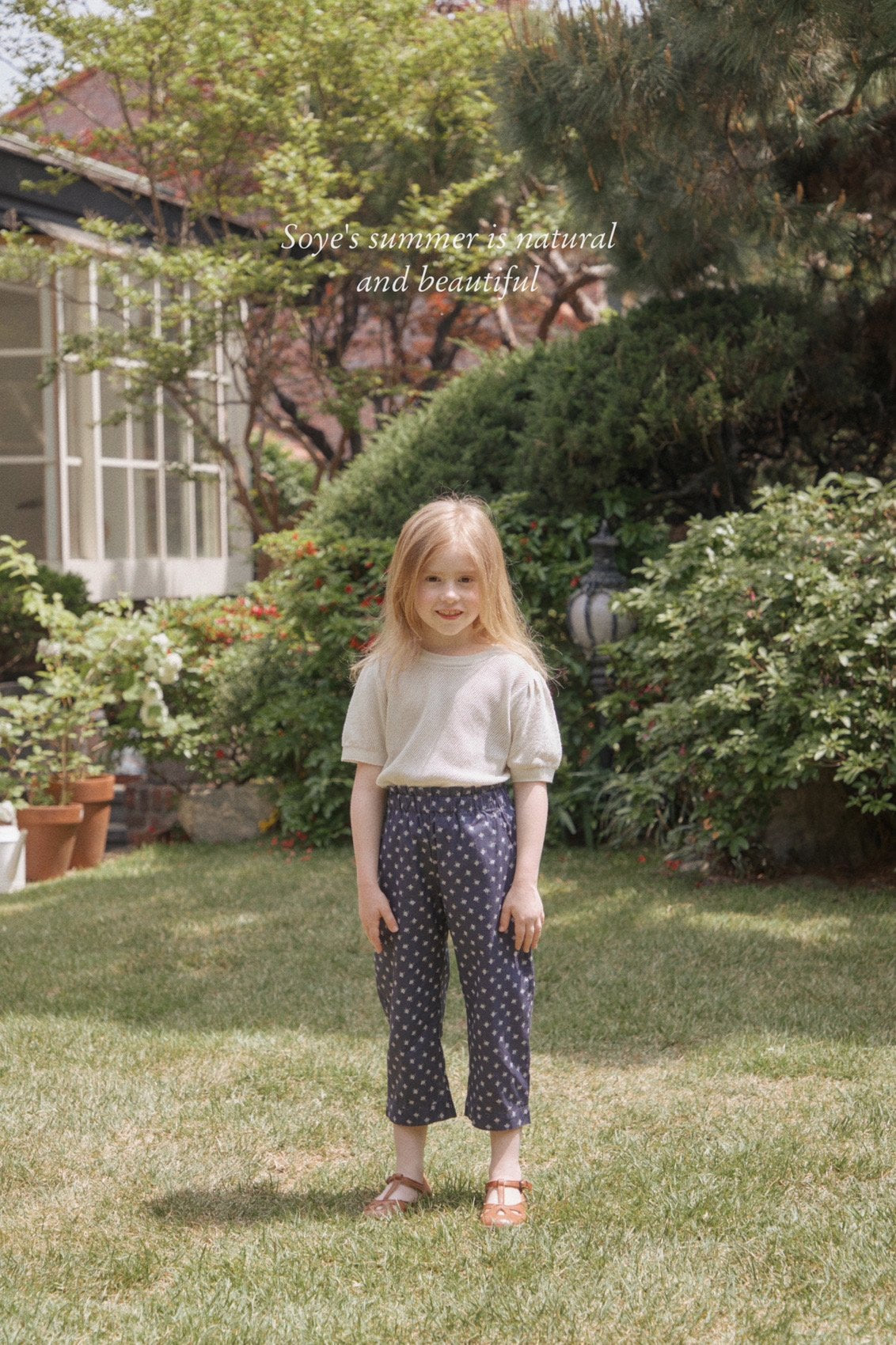 (3-4Y) Easy Floral Pants