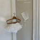 (1-2Y) Lace Bloomer & Bonnet Set