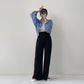Rayon High Waist Wide Pants