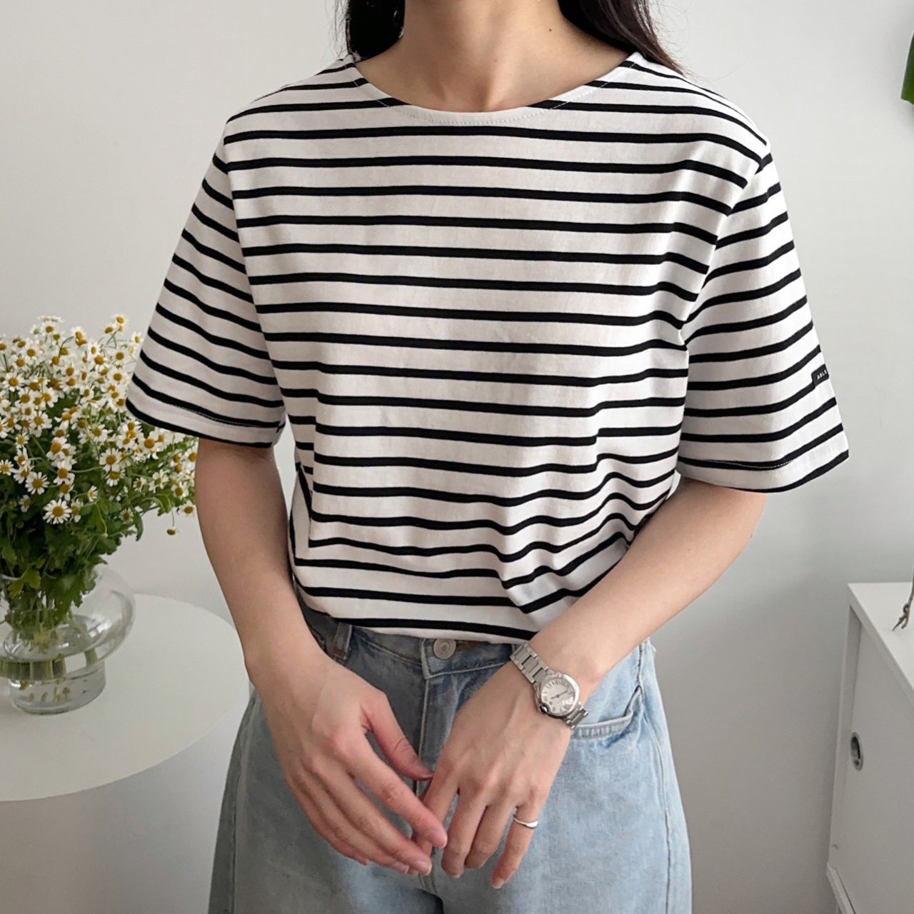 Cotton Stripe Tee