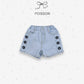 (3-4Y) Embroidery Daisy Shorts