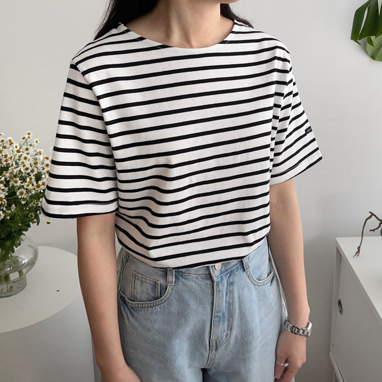 Cotton Stripe Tee