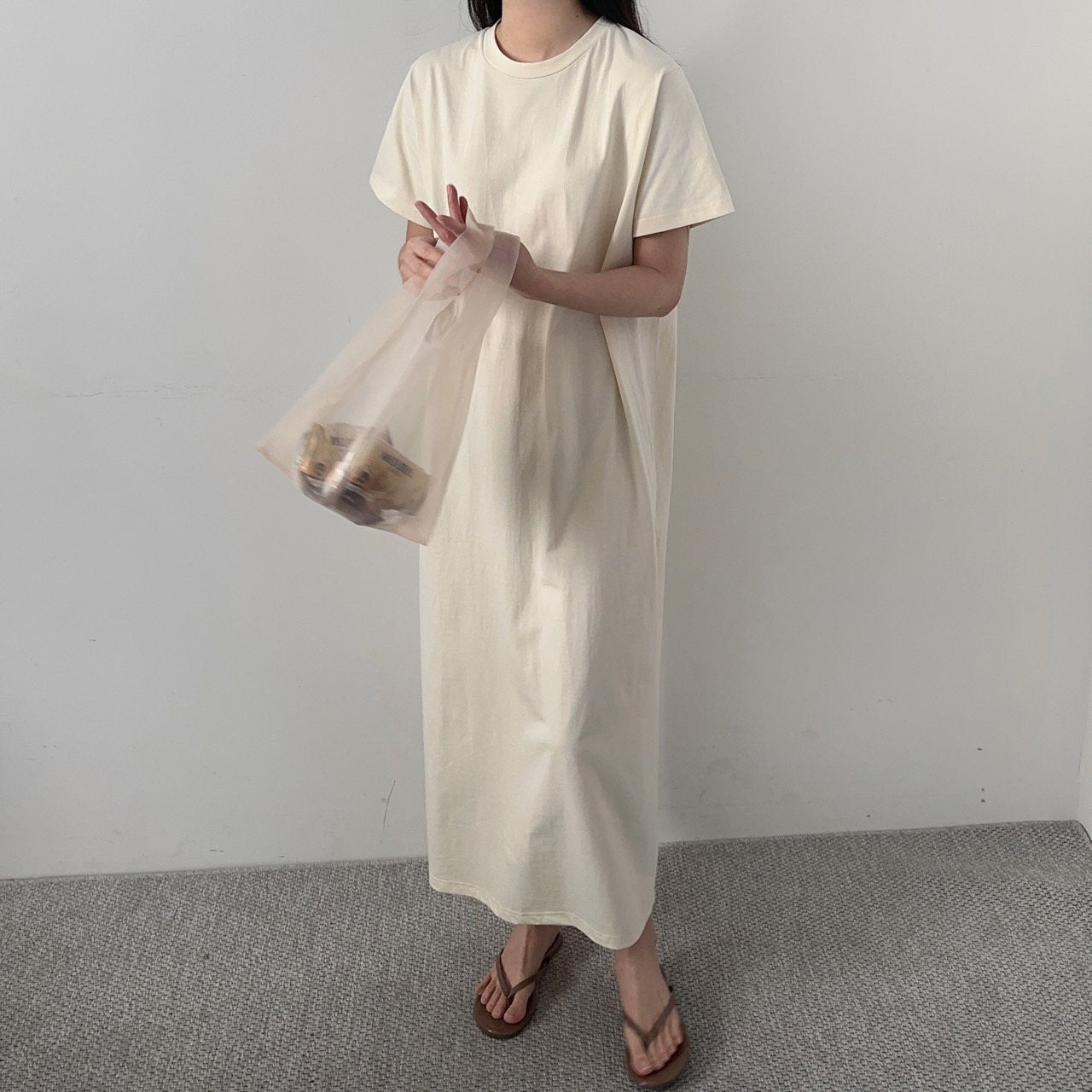 Cotton Basic Long Dress