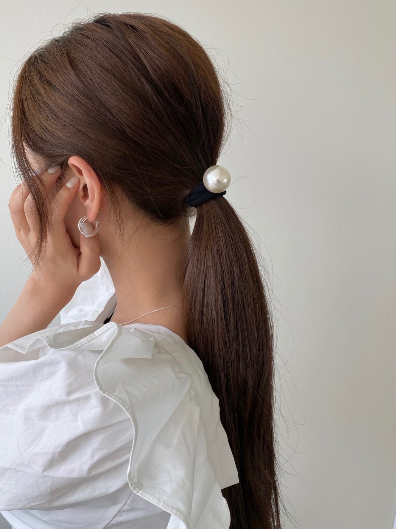 Faux Pearl Hair Ties