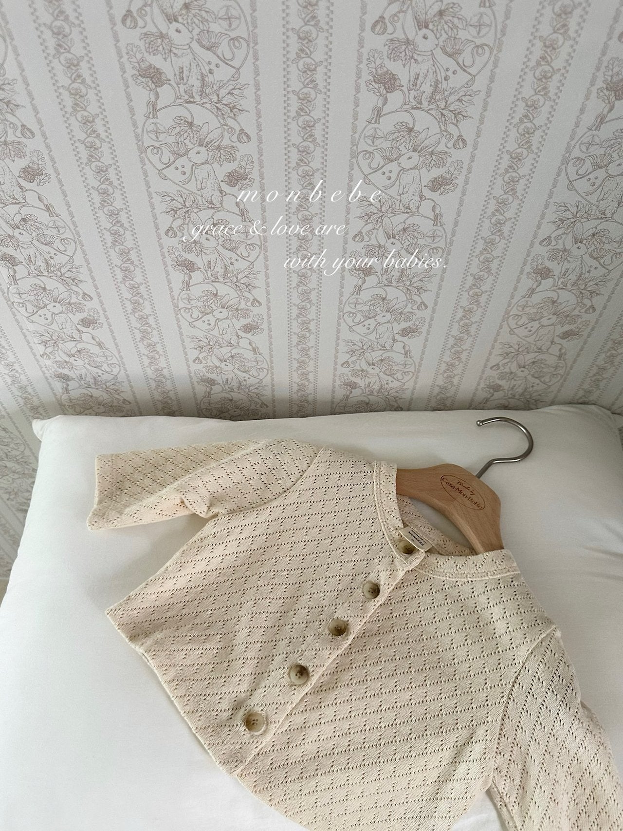 [Preorder] Argyle Eyelet Cardigan